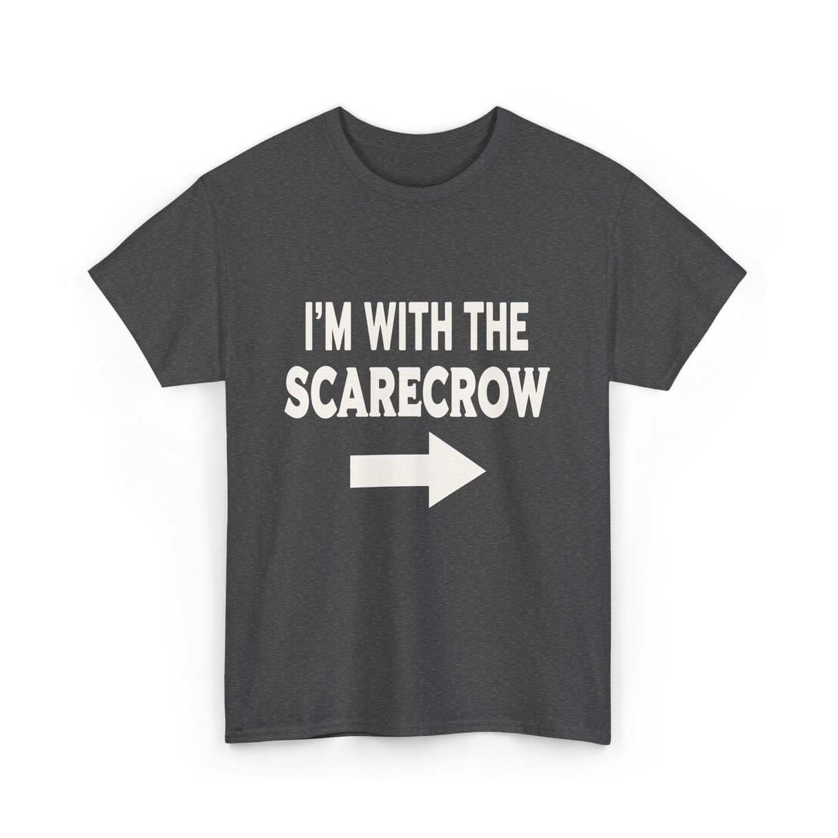 I'm With The Scarecrow Scarecrow T-Shirt - Dark Heather