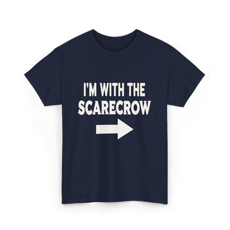 I'm With The Scarecrow Scarecrow T-Shirt - Navy