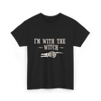 I'm with the Witch Halloween T-Shirt - Black