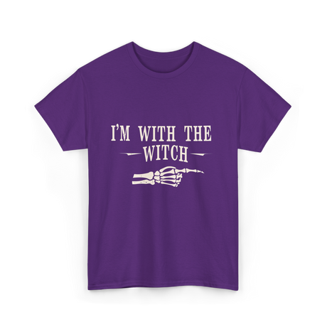 I'm with the Witch Halloween T-Shirt - Purple