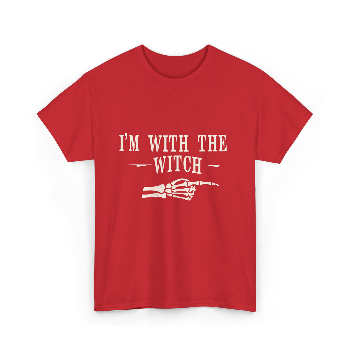 I'm with the Witch Halloween T-Shirt - Red