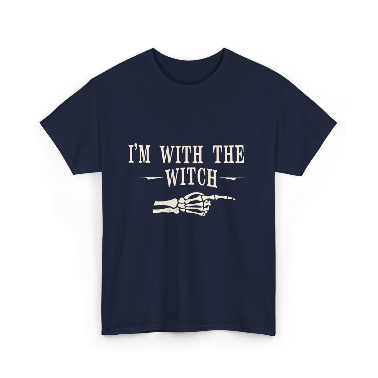 I'm with the Witch Halloween T-Shirt - Navy