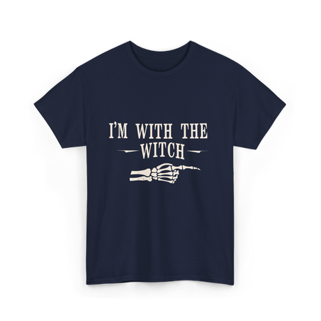 I'm with the Witch Halloween T-Shirt - Navy