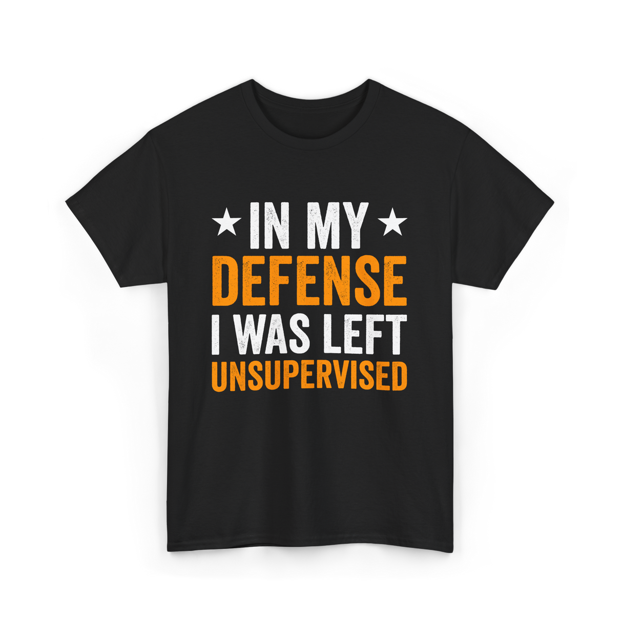 In My Defense Left Unsuuupervised T-Shirt - Black