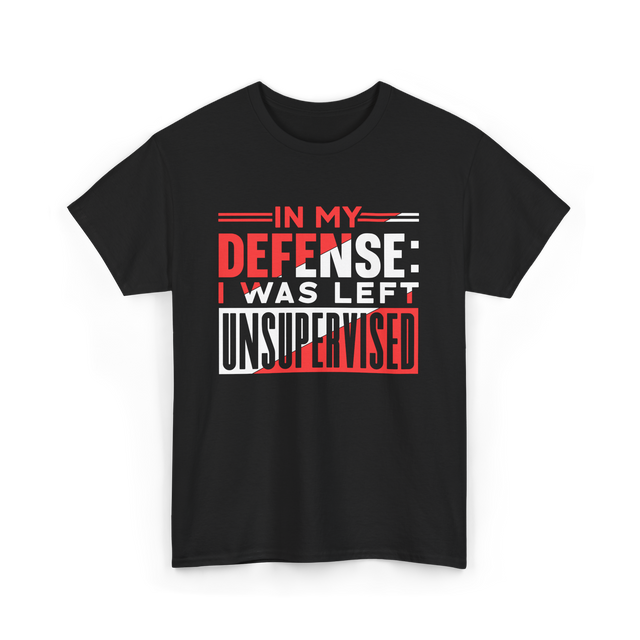 In My Defense Unsynchronized Defense T-Shirt - Black