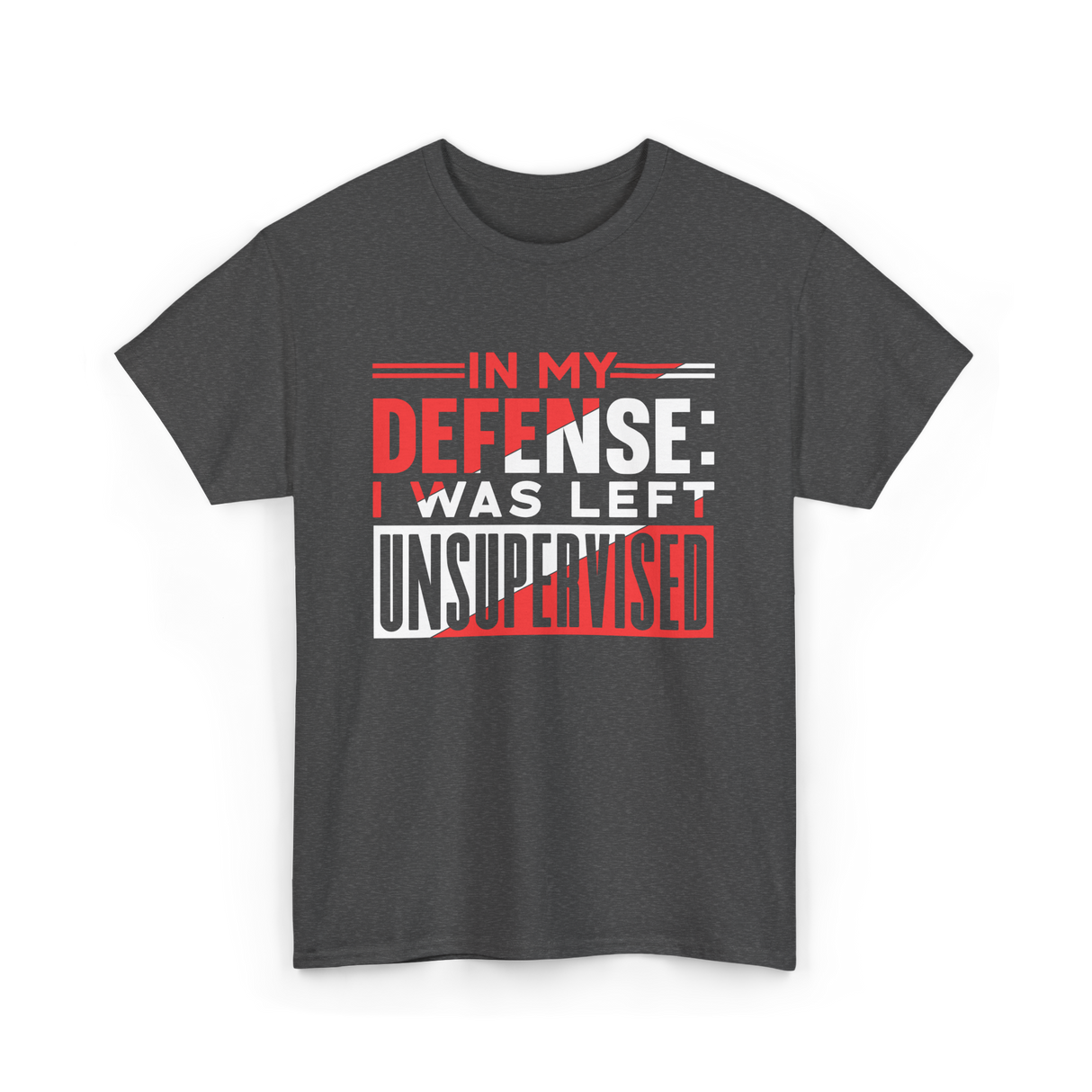 In My Defense Unsynchronized Defense T-Shirt - Dark Heather