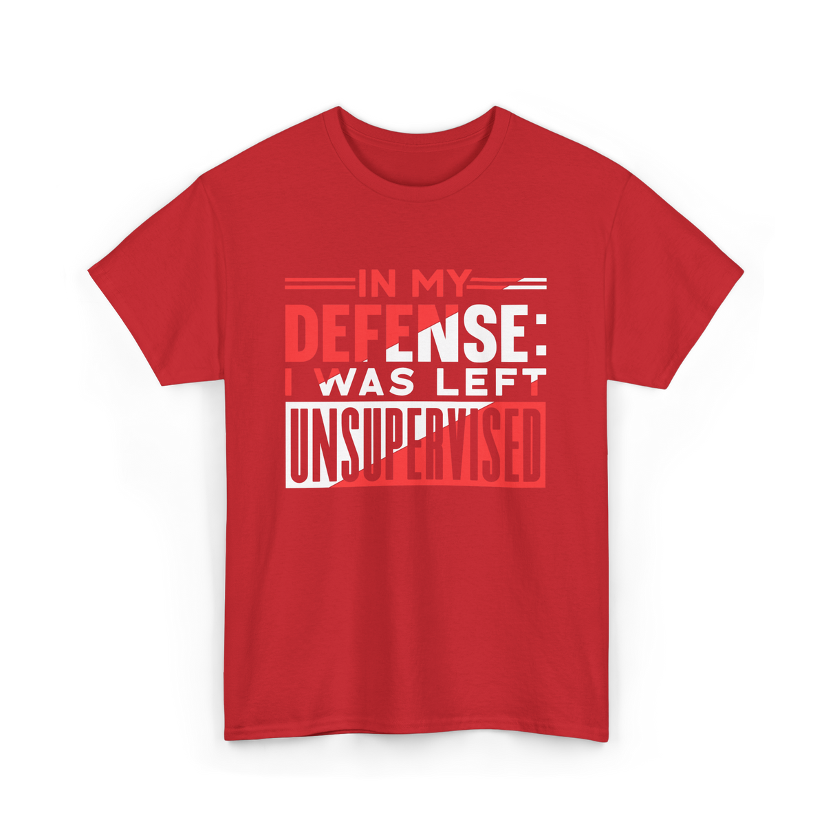 In My Defense Unsynchronized Defense T-Shirt - Red