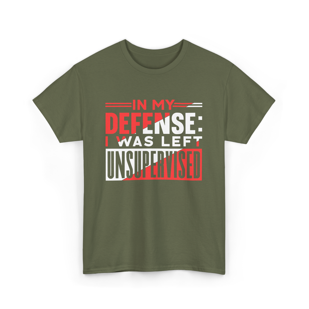 In My Defense Unsynchronized Defense T-Shirt - Military Green