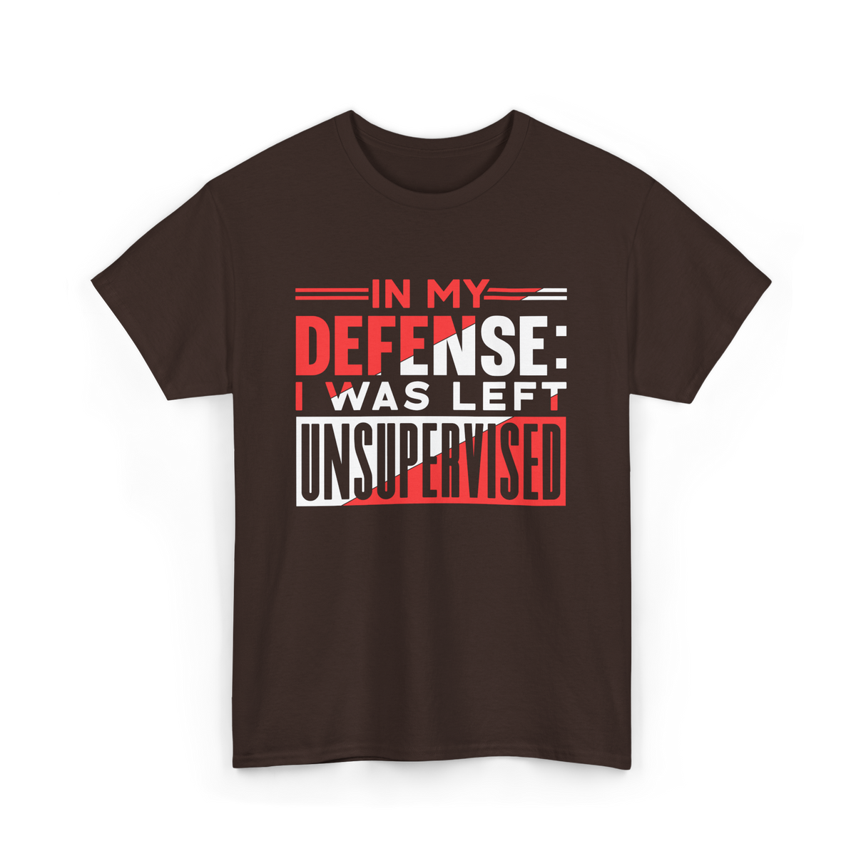 In My Defense Unsynchronized Defense T-Shirt - Dark Chocolate