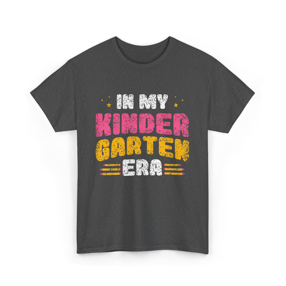 In My Kindergarten Era Kids Kindergarten T-Shirt - Dark Heather