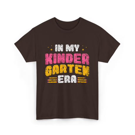 In My Kindergarten Era Kids Kindergarten T-Shirt - Dark Chocolate