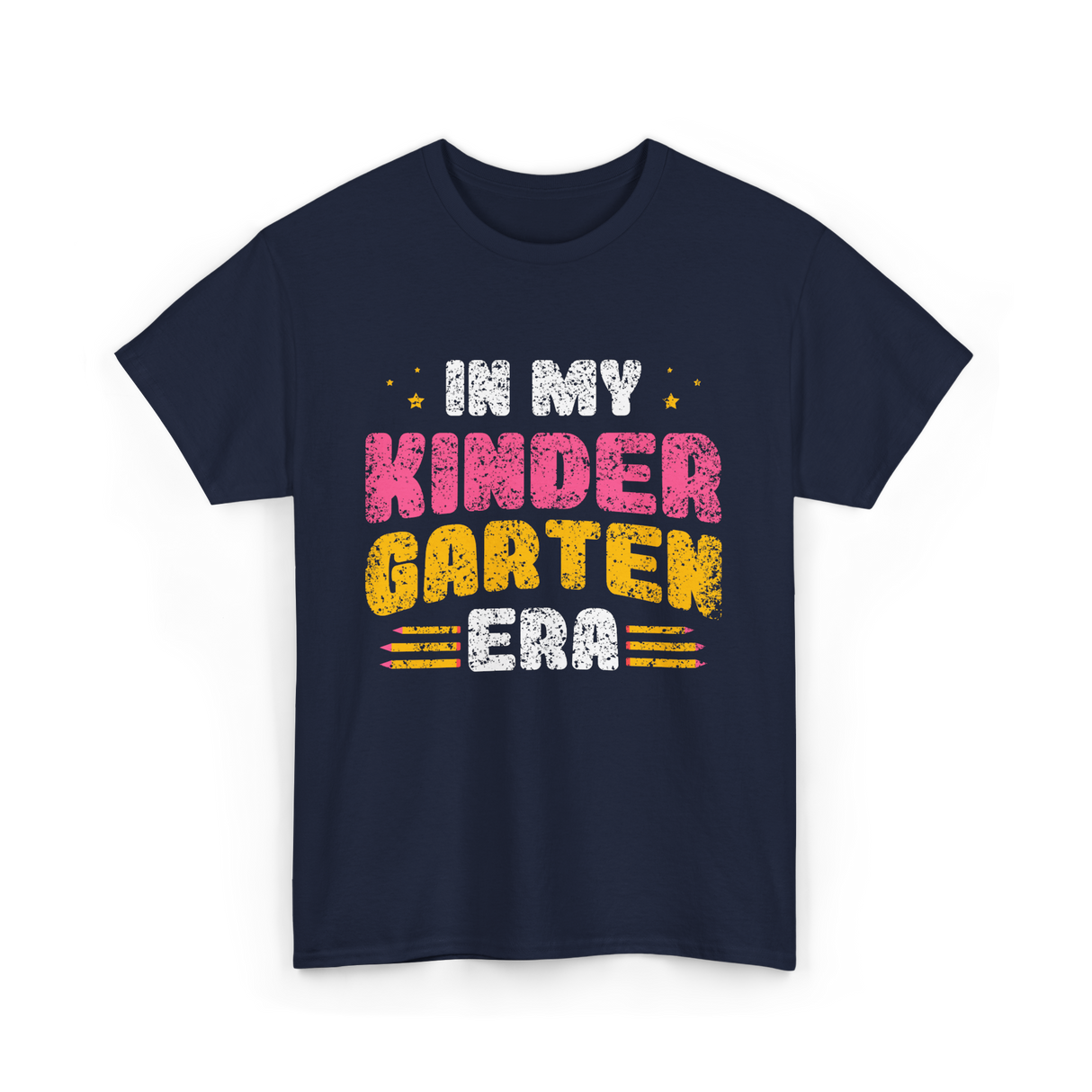 In My Kindergarten Era Kids Kindergarten T-Shirt - Navy