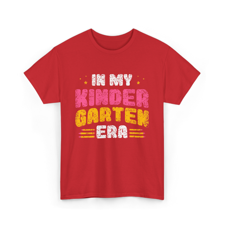 In My Kindergarten Era Kids Kindergarten T-Shirt - Red