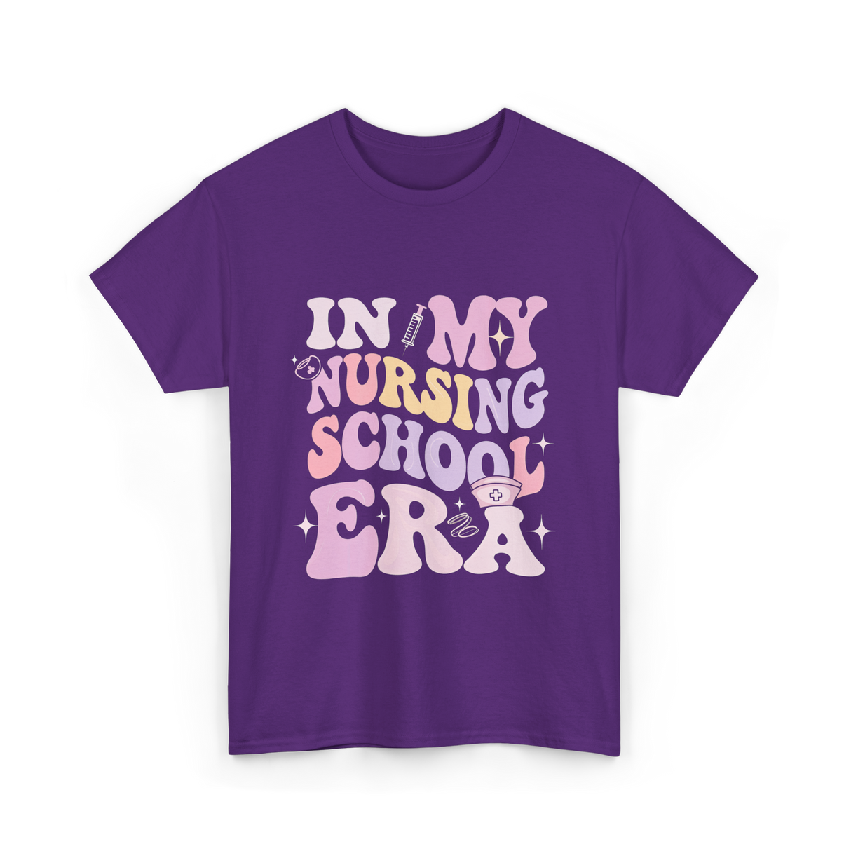 In My Nursing School Era Nursing T-Shirt - Purple