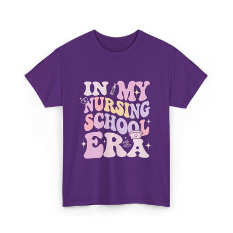 In My Nursing School Era Nursing T-Shirt - Purple