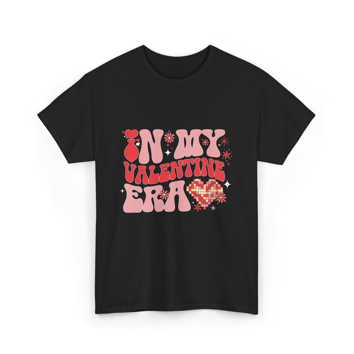 In My Valentine Era Valentine's Day T-Shirt - Black