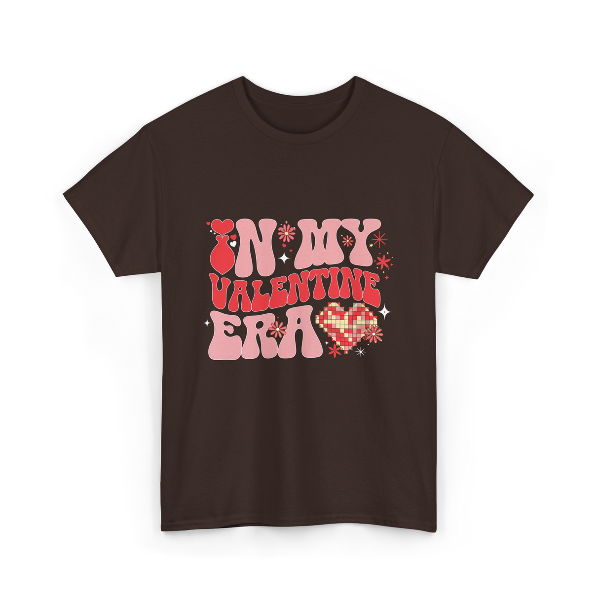 In My Valentine Era Valentine's Day T-Shirt - Dark Chocolate