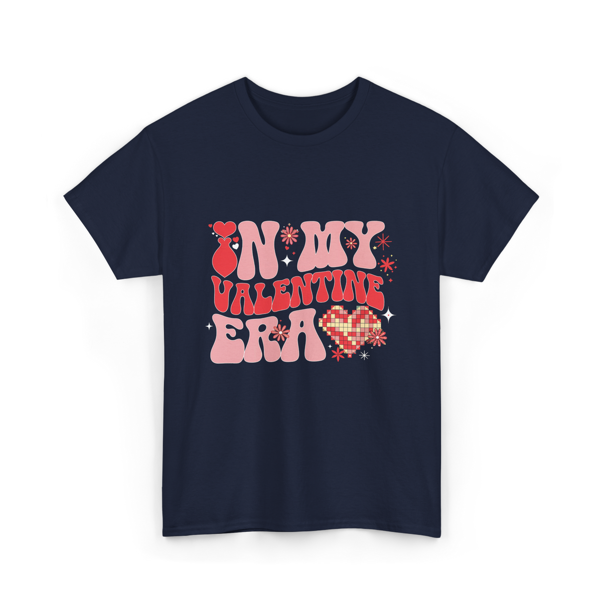 In My Valentine Era Valentine's Day T-Shirt - Navy