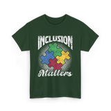 Inclusion Matters Autism Support T-Shirt - Forest Green