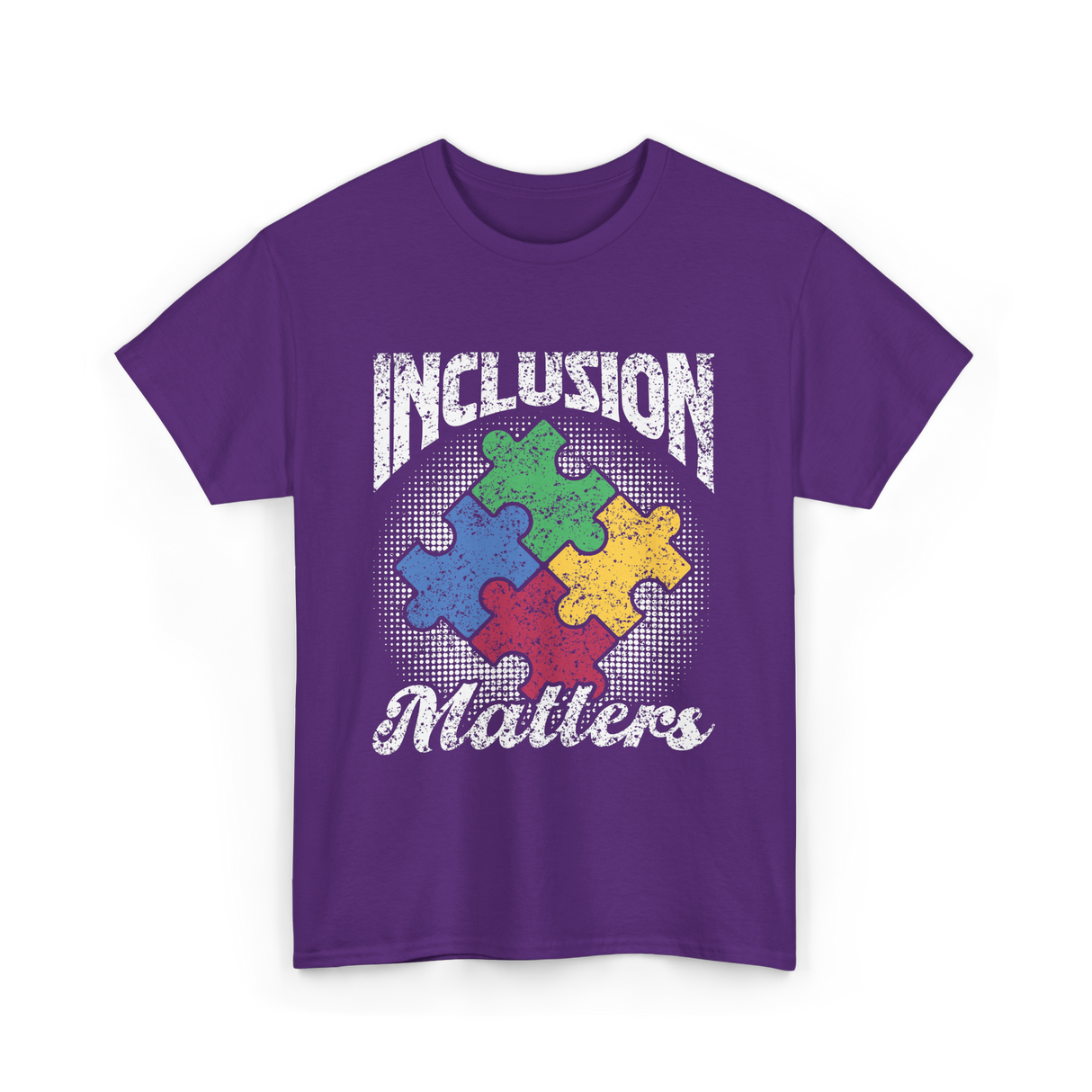 Inclusion Matters Autism Support T-Shirt - Purple