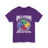 Inclusion Matters Autism Support T-Shirt - Purple