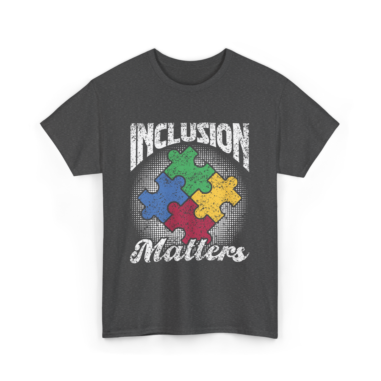 Inclusion Matters Autism Support T-Shirt - Dark Heather