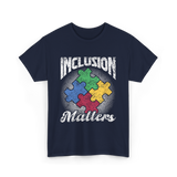 Inclusion Matters Autism Support T-Shirt - Navy