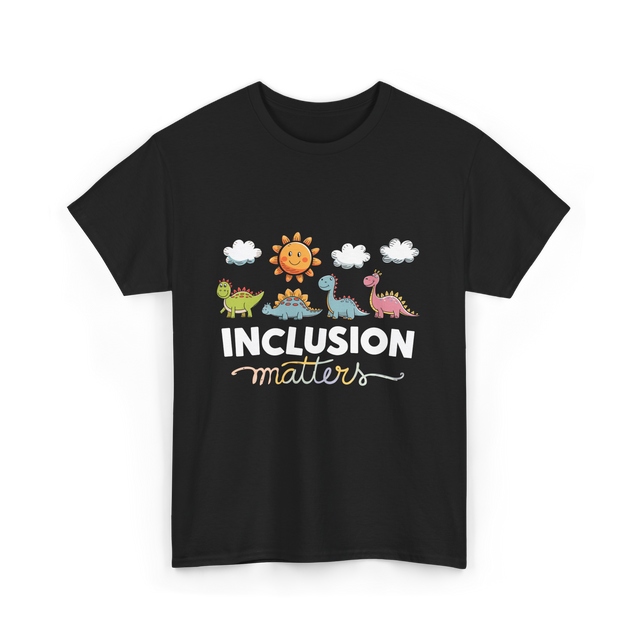 Inclusion Matters Dinosaurs Education T-Shirt - Black