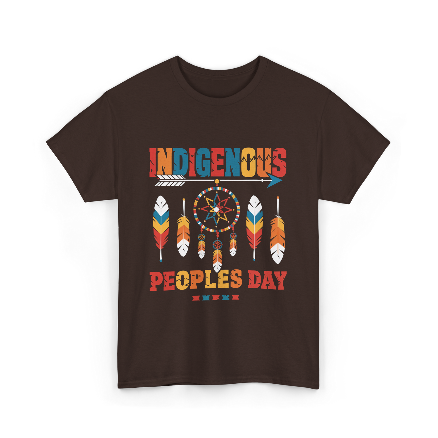 Indigenous Peoples Day Culture Heritage T-Shirt - Dark Chocolate