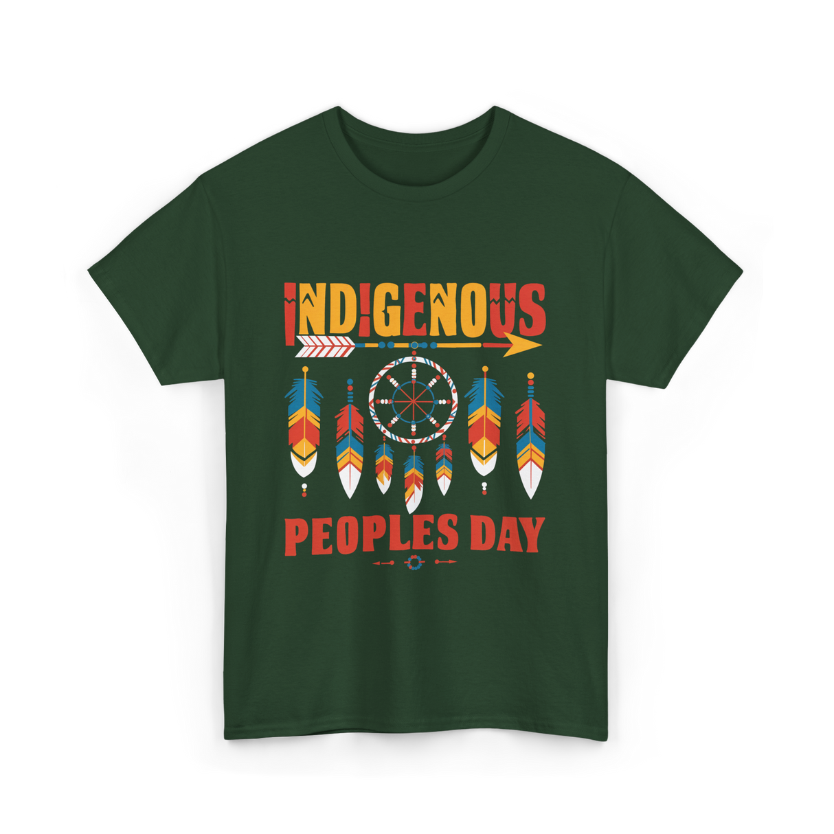 Indigenous Peoples Day Indigenous Culture T-Shirt - Forest Green