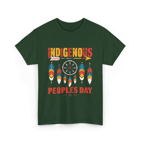 Indigenous Peoples Day Indigenous Culture T-Shirt - Forest Green