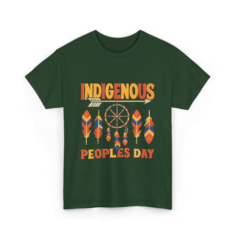 Indigenous Peoples Day Indigenous T-Shirt - Forest Green