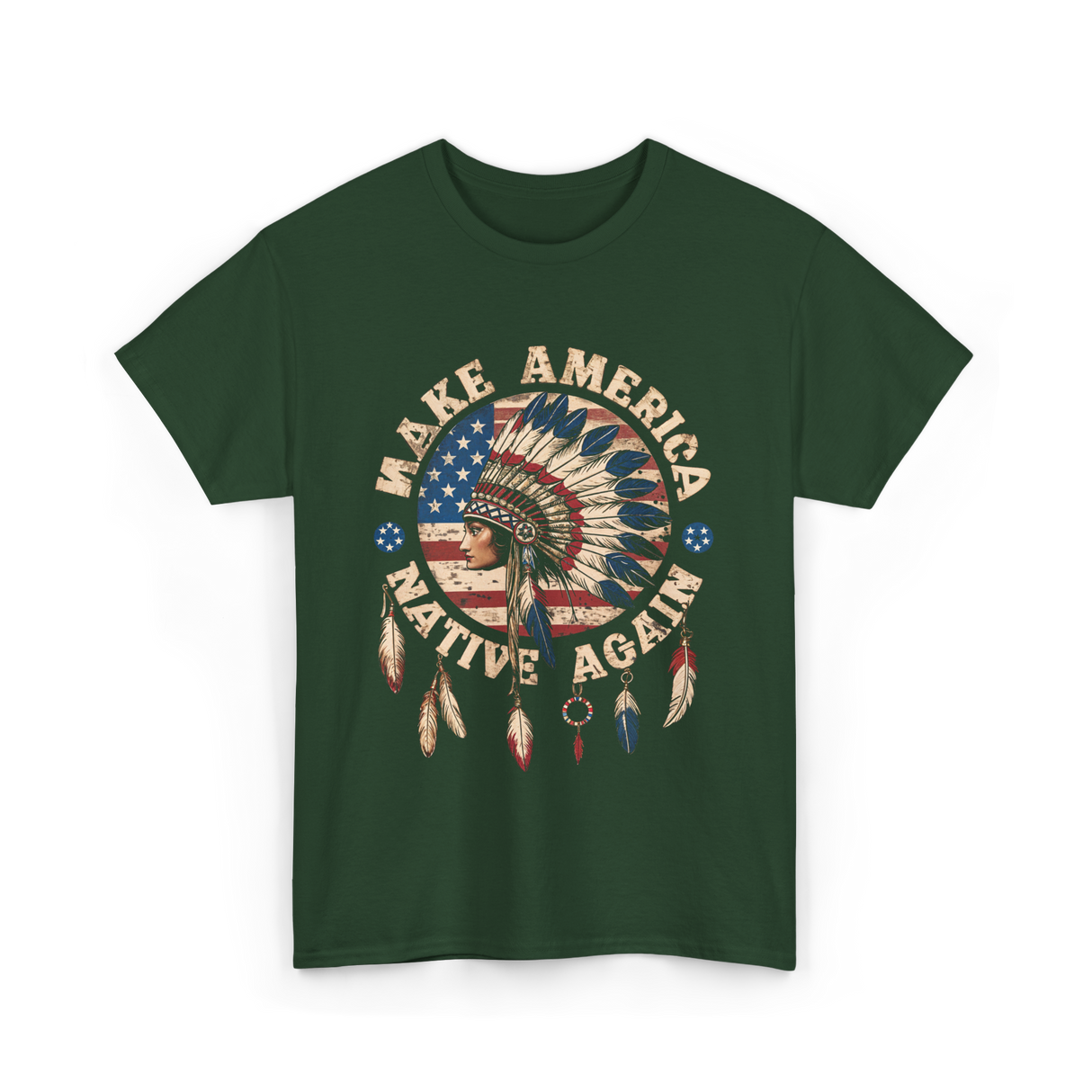 Indigenous T-Shirt - Forest Green