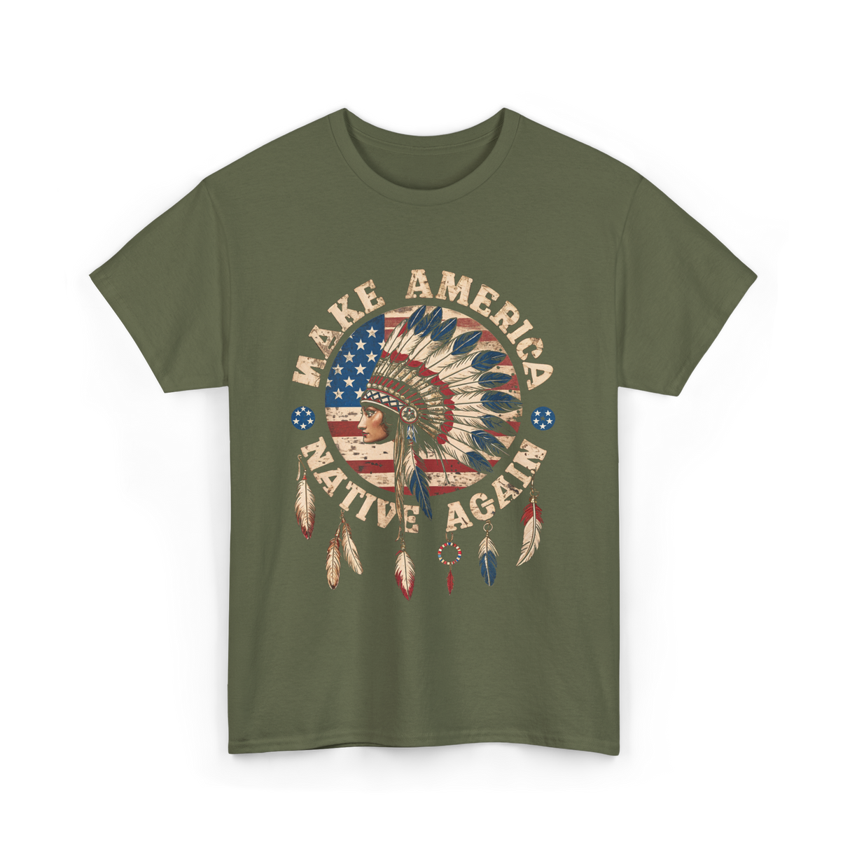 Indigenous T-Shirt - Military Green