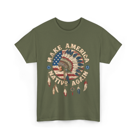 Indigenous T-Shirt - Military Green