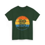 Industrial Gears Mechanical Engineer T-Shirt - Forest Green