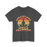 Inhale Love Exhale Gratitude Mindfulness T-Shirt - Dark Heather