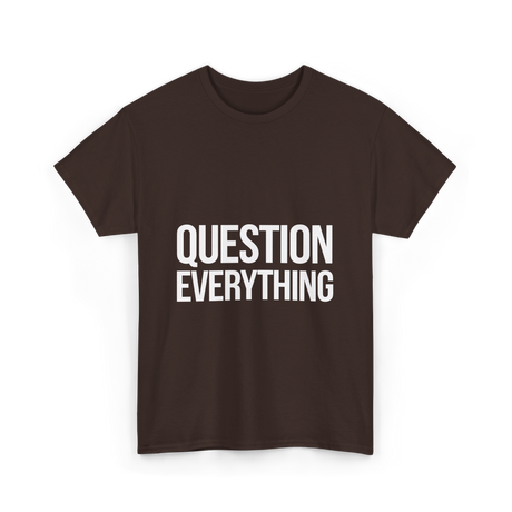 Inquiry Belief T-Shirt - Dark Chocolate