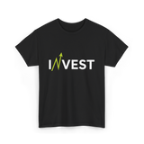 Invest Growth Investing Finance T-Shirt - Black