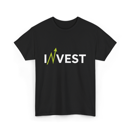 Invest Growth Investing Finance T-Shirt - Black