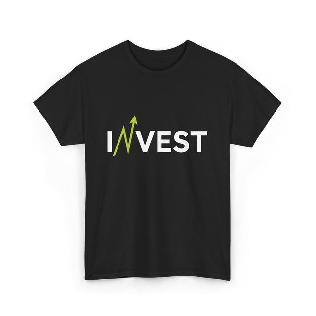 Invest Growth Investing Finance T-Shirt - Black