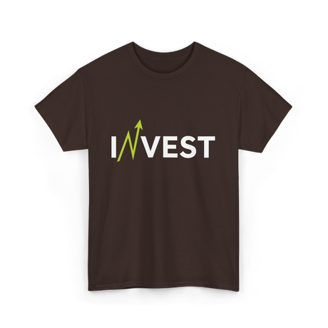 Invest Growth Investing Finance T-Shirt - Dark Chocolate