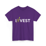 Invest Growth Investing Finance T-Shirt - Purple