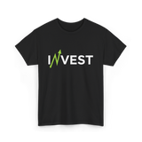 Invest Stock Market Finance Trading T-Shirt - Black