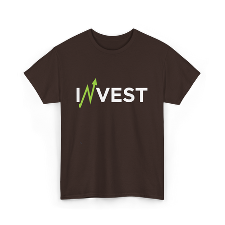 Invest Stock Market Finance Trading T-Shirt - Dark Chocolate