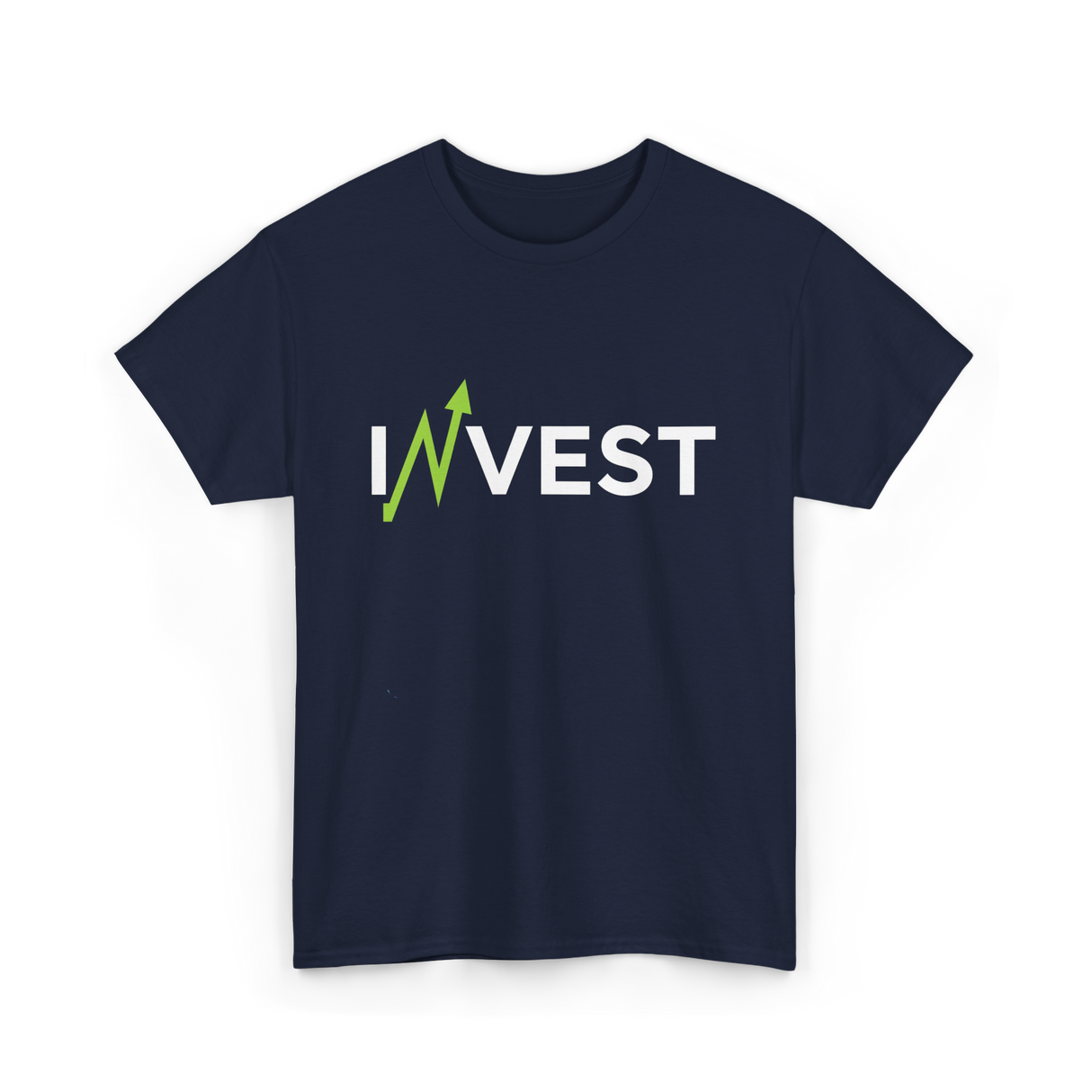 Invest Stock Market Finance Trading T-Shirt - Navy