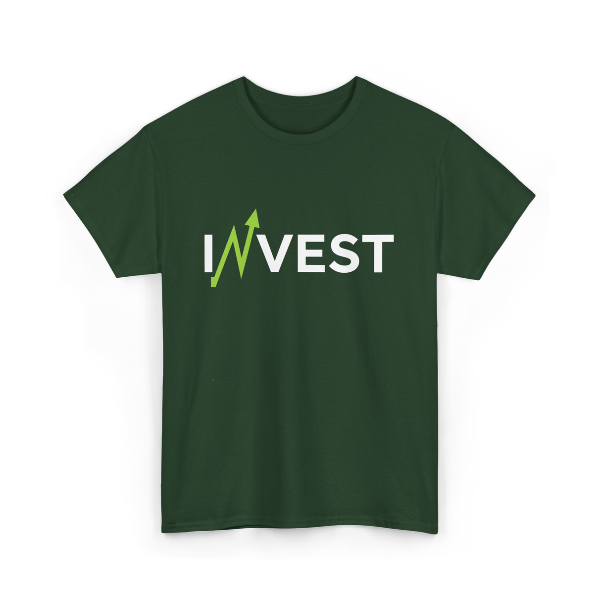 Invest Stock Market Finance Trading T-Shirt - Forest Green