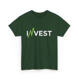 Invest Stock Market Finance Trading T-Shirt - Forest Green