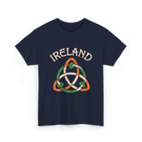 Ireland Celtic Knot Symbol T-Shirt - Navy