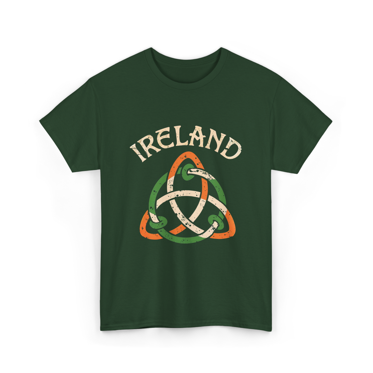 Ireland Celtic Knot Symbol T-Shirt - Forest Green